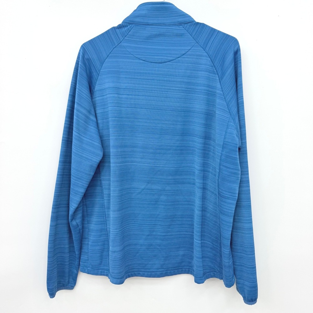 NFL Detroit Lions Quarter Zip Fleece Pullover Blue Mens Large - Picture 5 of 7